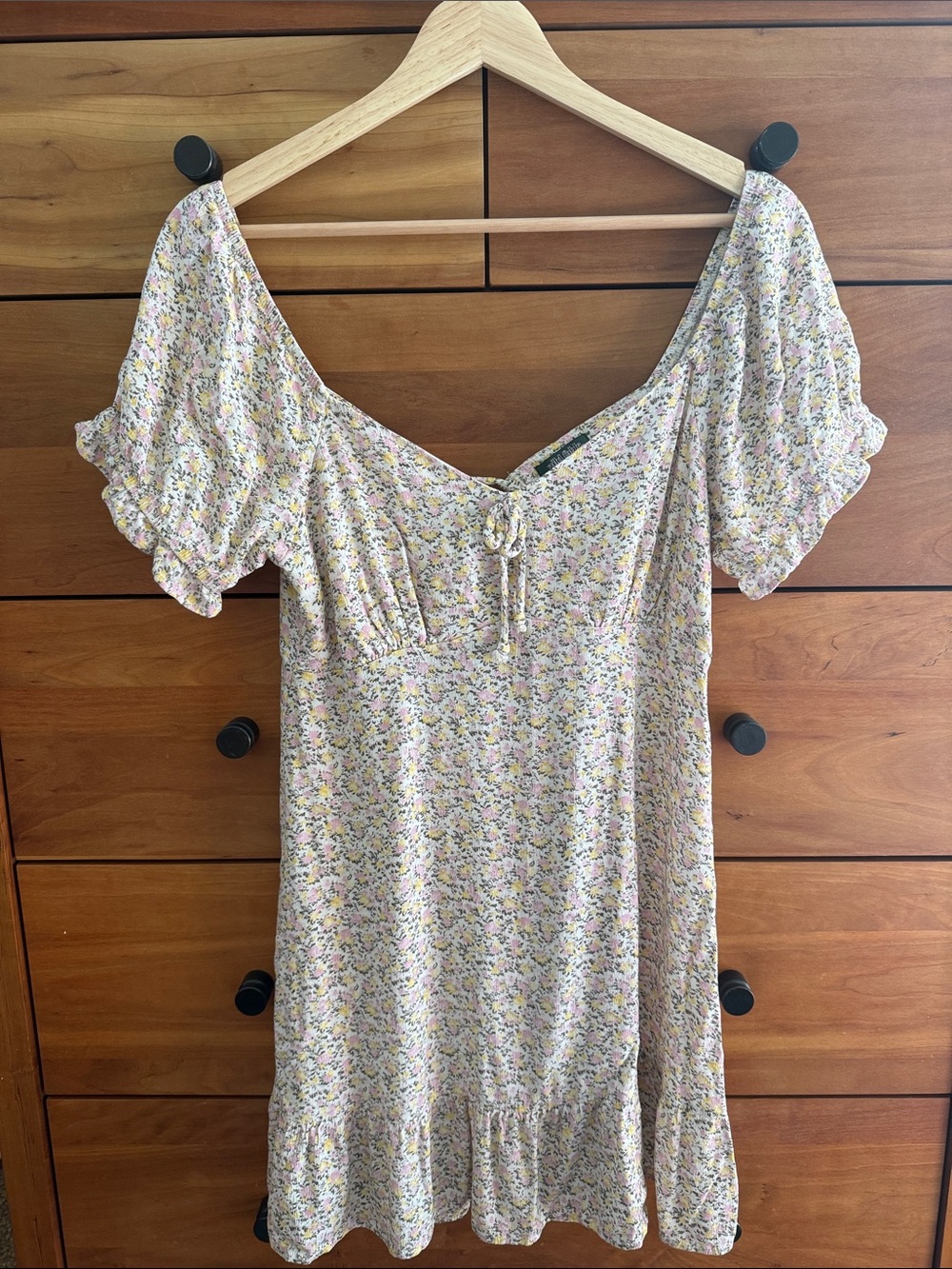 Wild Fable Floral Mini Dress in Yellow & Pink